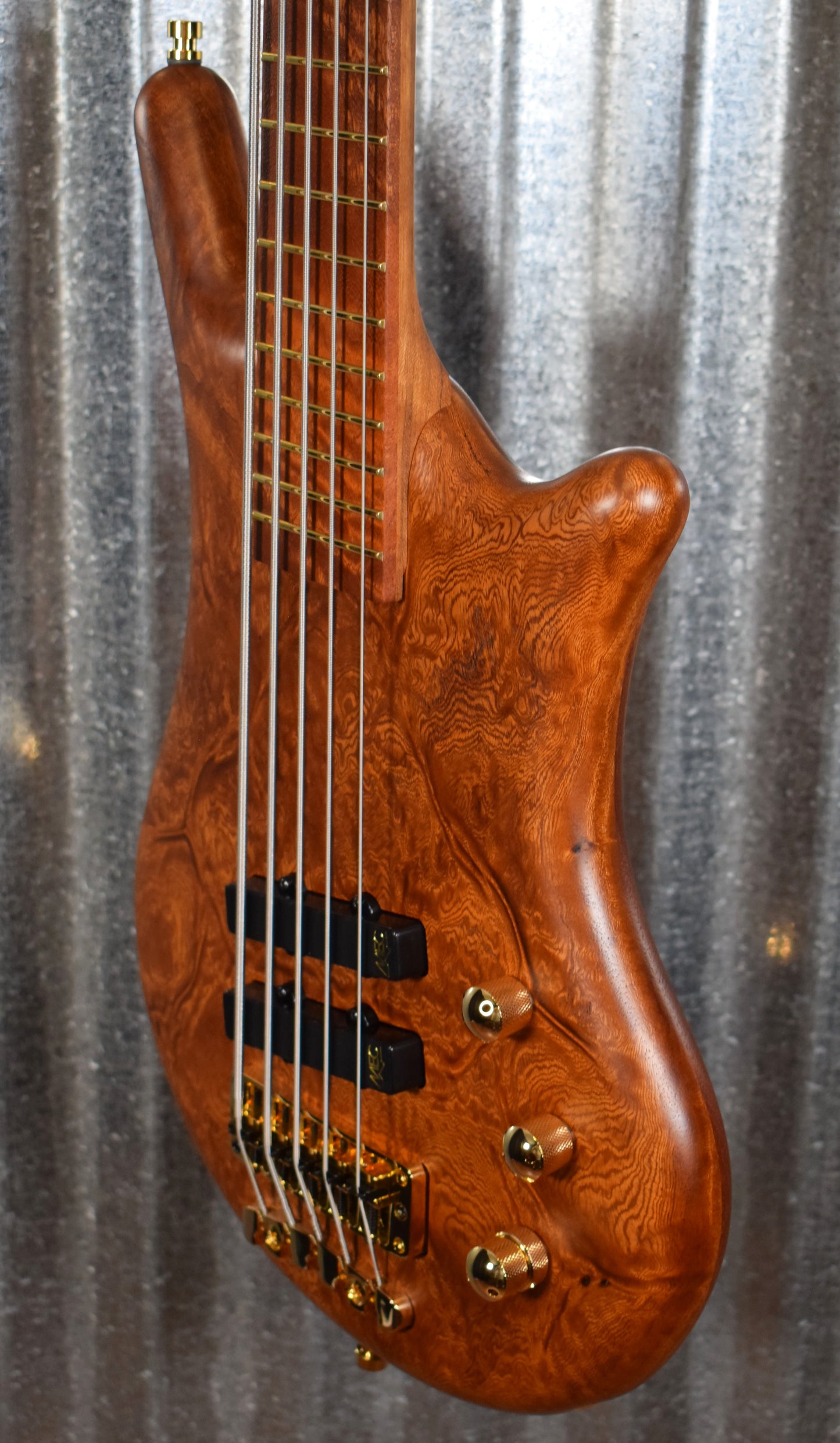 Warwick German Pro Series 2020 LTD ED Thumb BO 5 String Bass Natural & Bag #3020