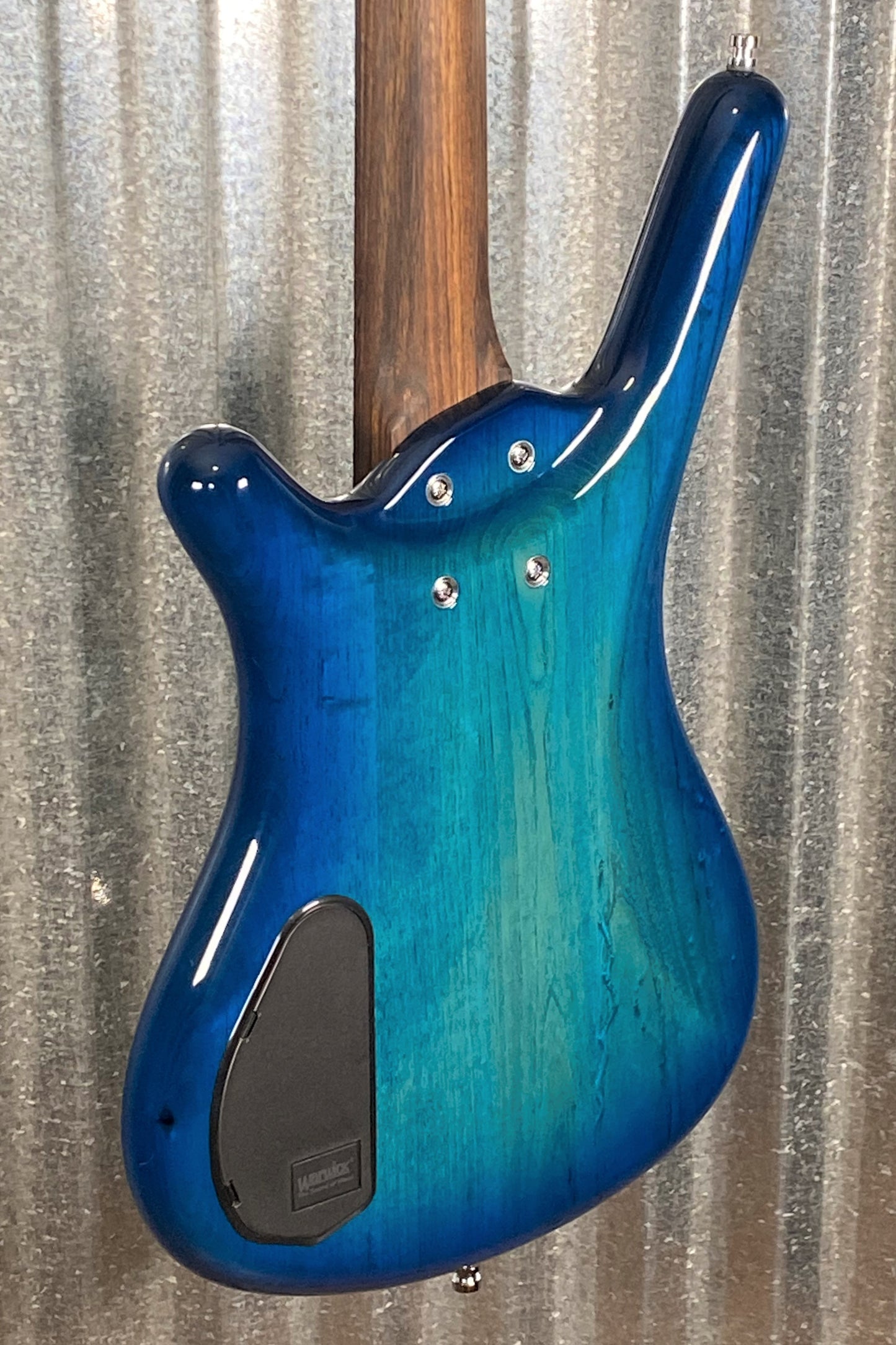 Warwick German Pro Series Corvette $$ 4 String Bass LTD Edition Lagoon Blueburst & Bag #1422