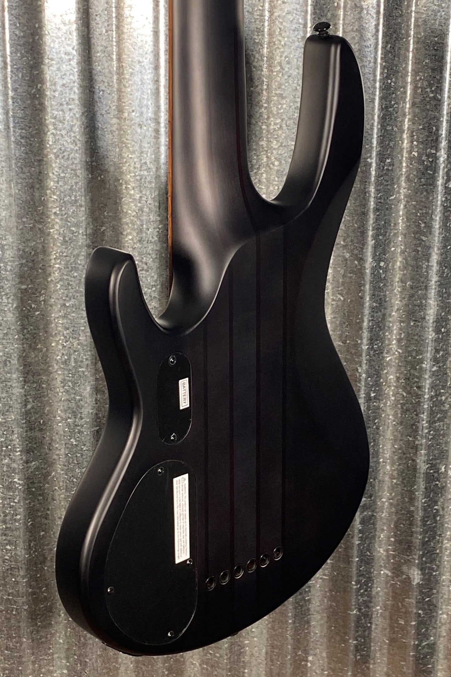 ESP LTD D-6 6 String Bass Black Natural Burst Satin Burl & Bag LD6BPBLKNBS #1564 Used