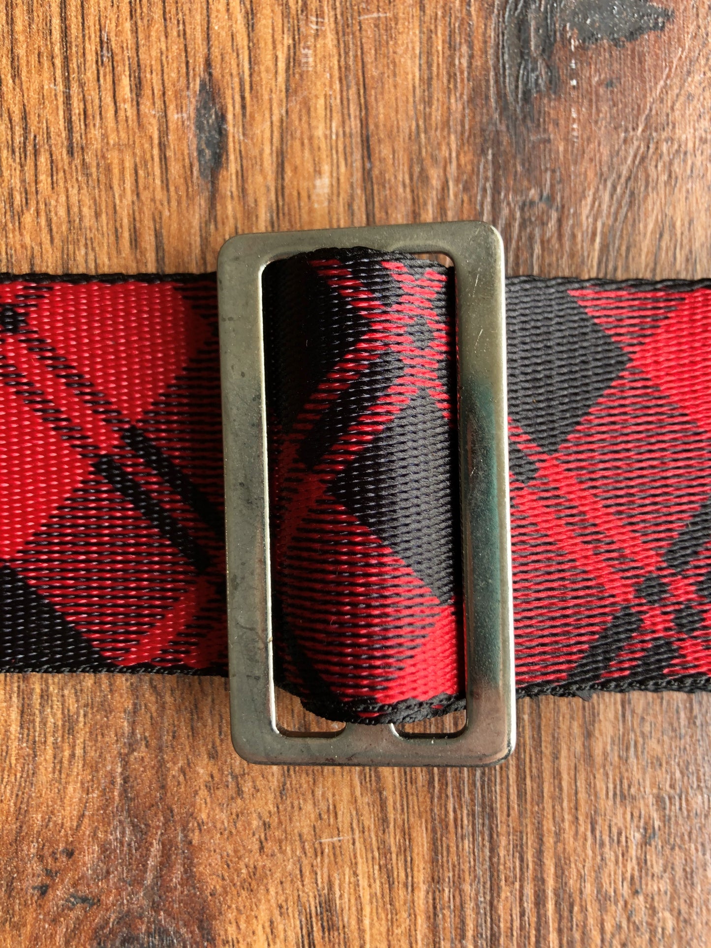 Levy's MSSPLD8-RED 2" Adjustable Print Poly Guitar & Bass Strap Red