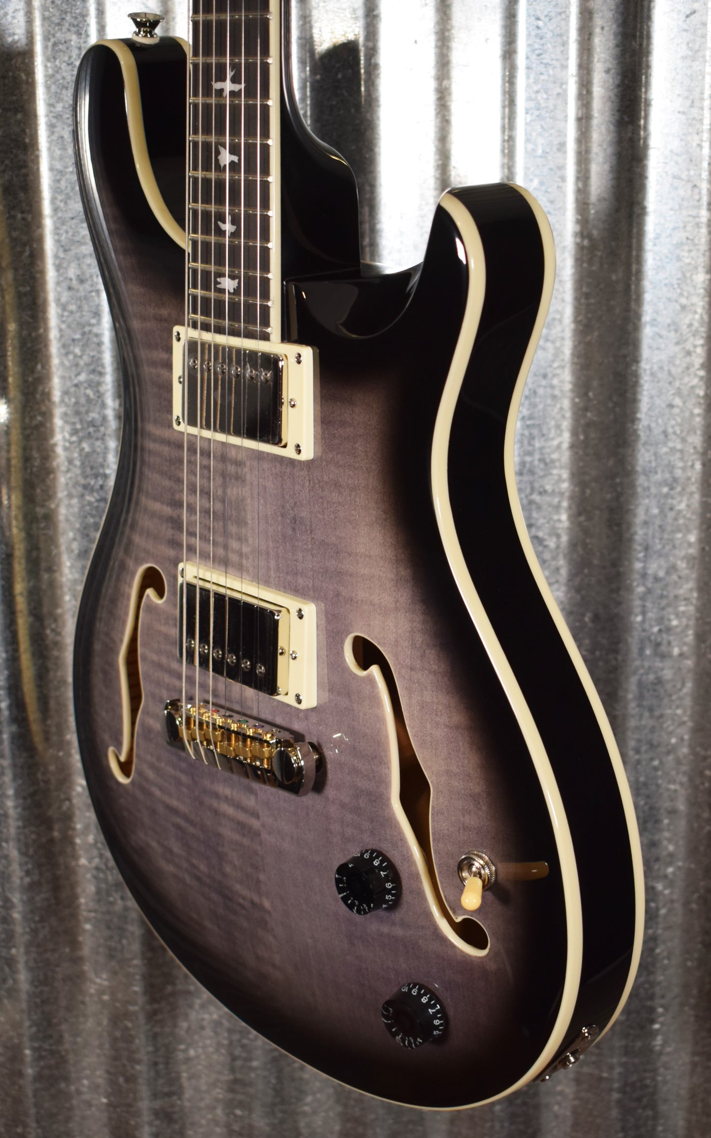 PRS Paul Reed Smith SE Hollowbody II Charcoal Burst Guitar & Case #9484
