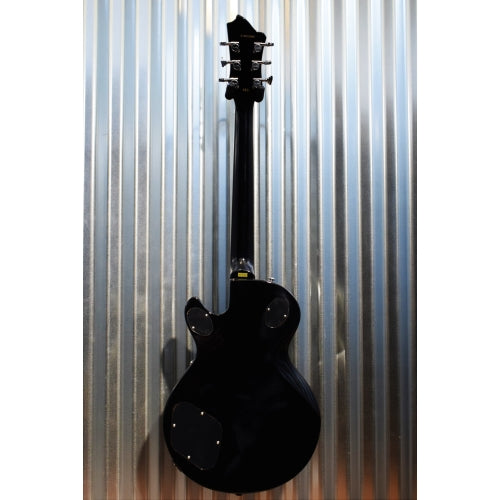 Hagstrom Swede SWE-BLK Gloss Black Guitar & Gig Bag #0090