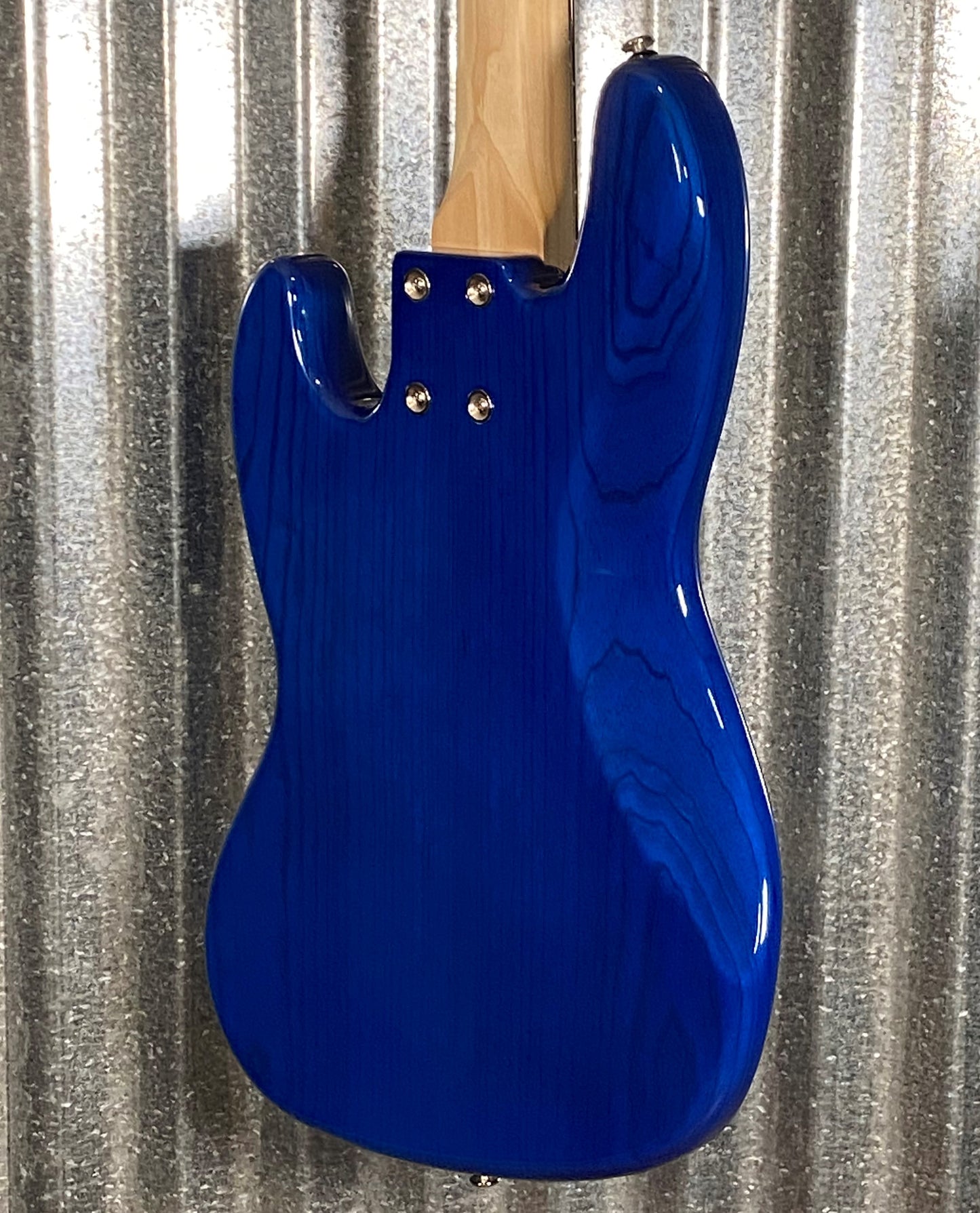 G&L USA JB-5 Clear Blue 5 String Jazz Bass Rosewood Satin Neck & Case JB5 #3175