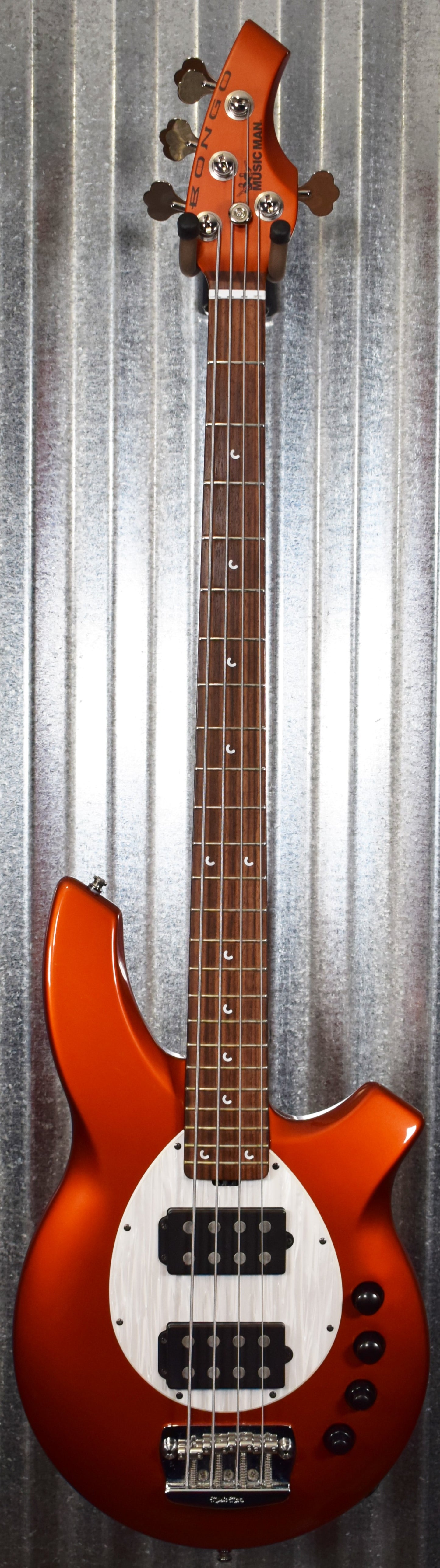 Ernie Ball Music Man 2003 Bongo HH 4 String Active Bass Lava Pearl & Case #F08386 Used