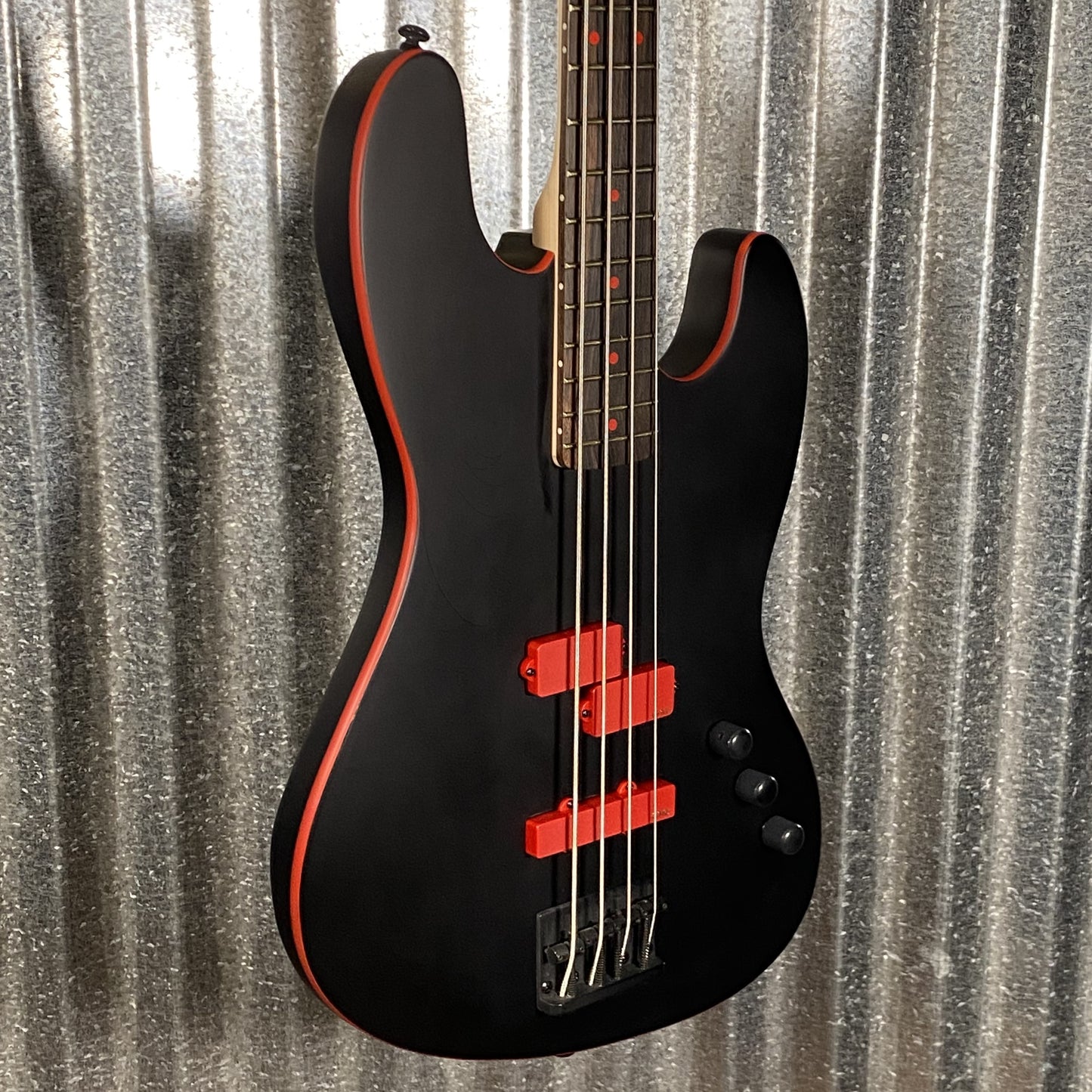 ESP LTD FBJ-400 Frank Bello 4 String Bass EMG PJ Black Satin #0456 Used