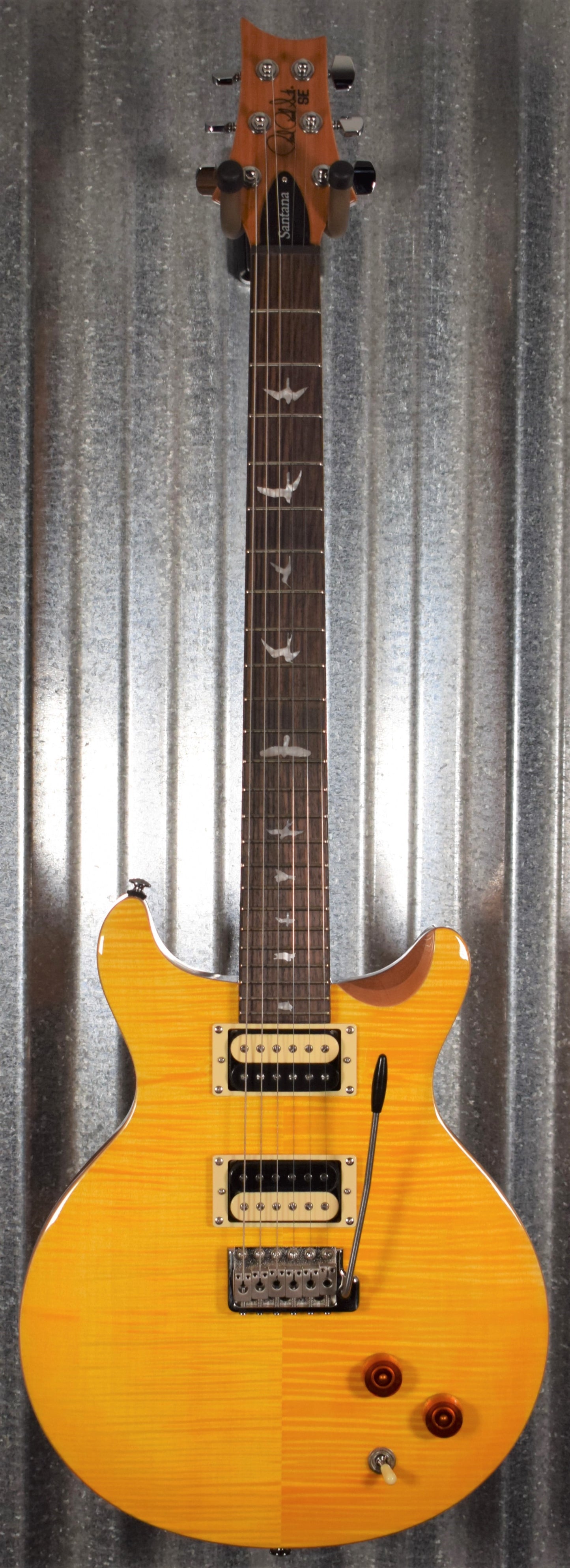 PRS Paul Reed Smith SE Santana Yellow Guitar & Bag #7661