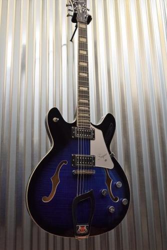 Hagstrom Super VIking SUVIK-DBS Dark Baltic Sea Semi-Hollow Guitar #625