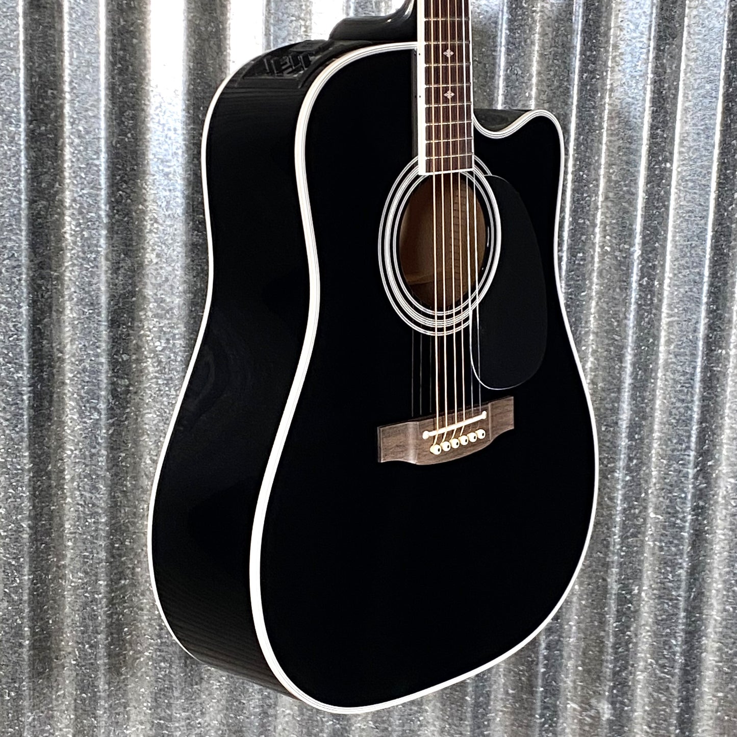 Takamine EF341SC Cutaway Acoustic Electric Guitar Black & Case Japan #0710