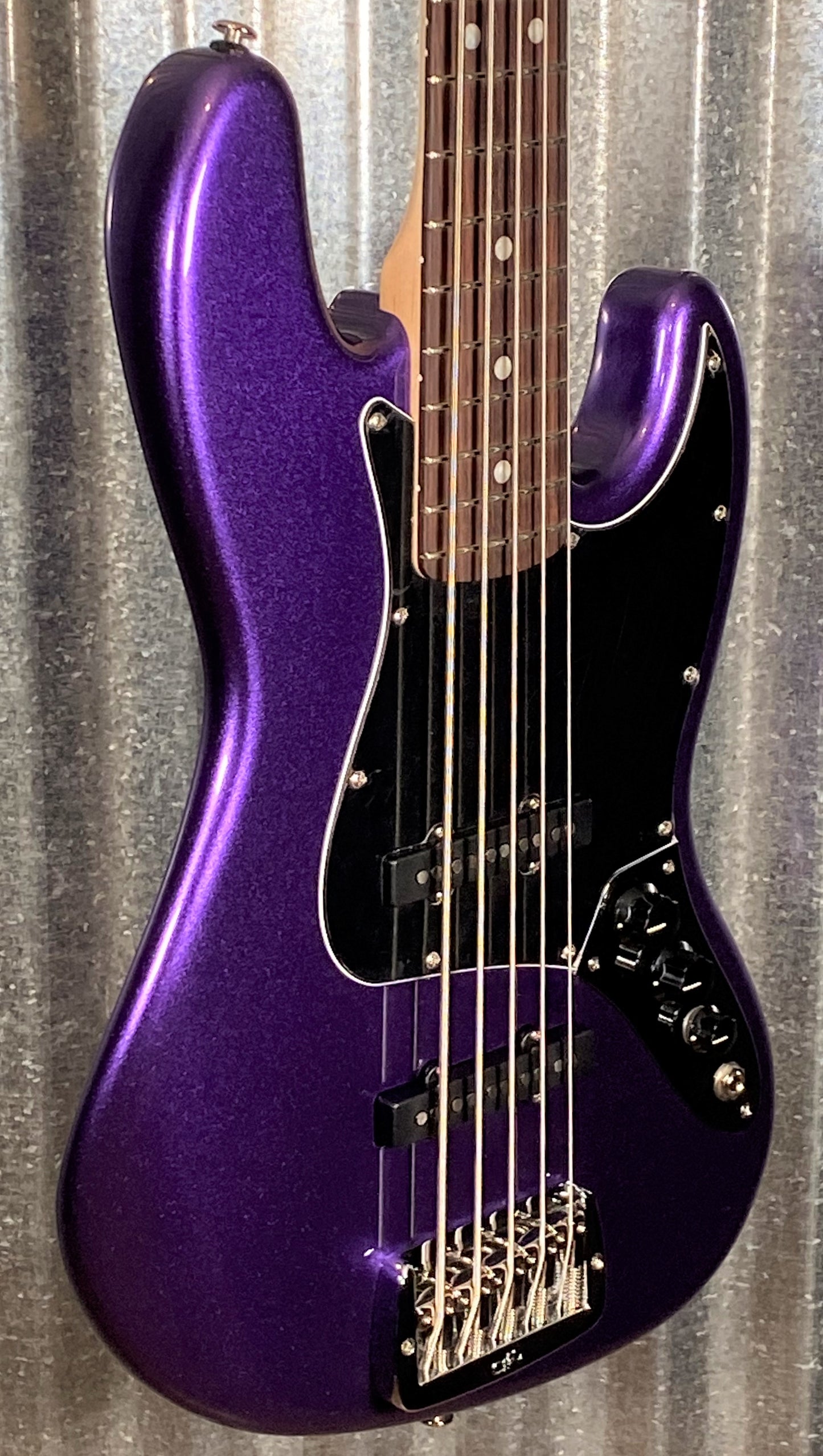 G&L USA JB5 Royal Purple 5 String Bass & Case JB-5 #7083