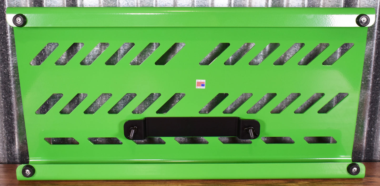 Gator GPB-BAK-GR Aluminum Guitar Effect Pedalboard & Bag Screamer Green
