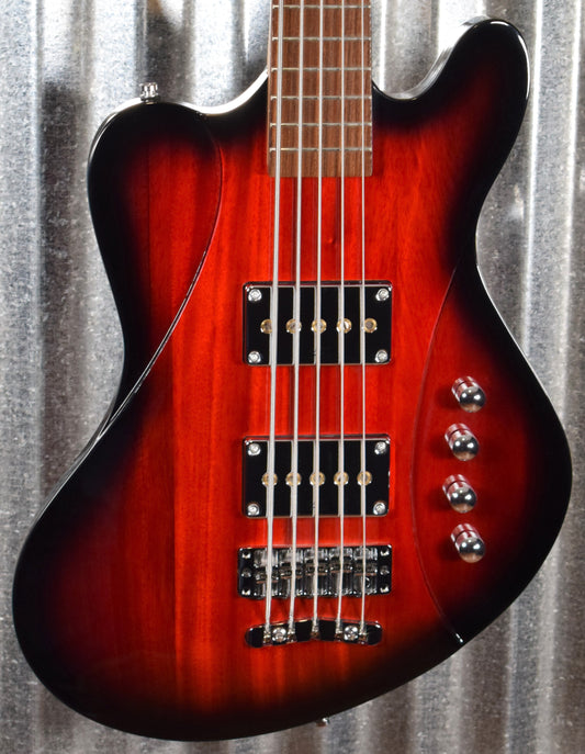 Warwick Rockbass Idolmaker 5 String Active Bass Burgundy Blackburst & Bag #2220