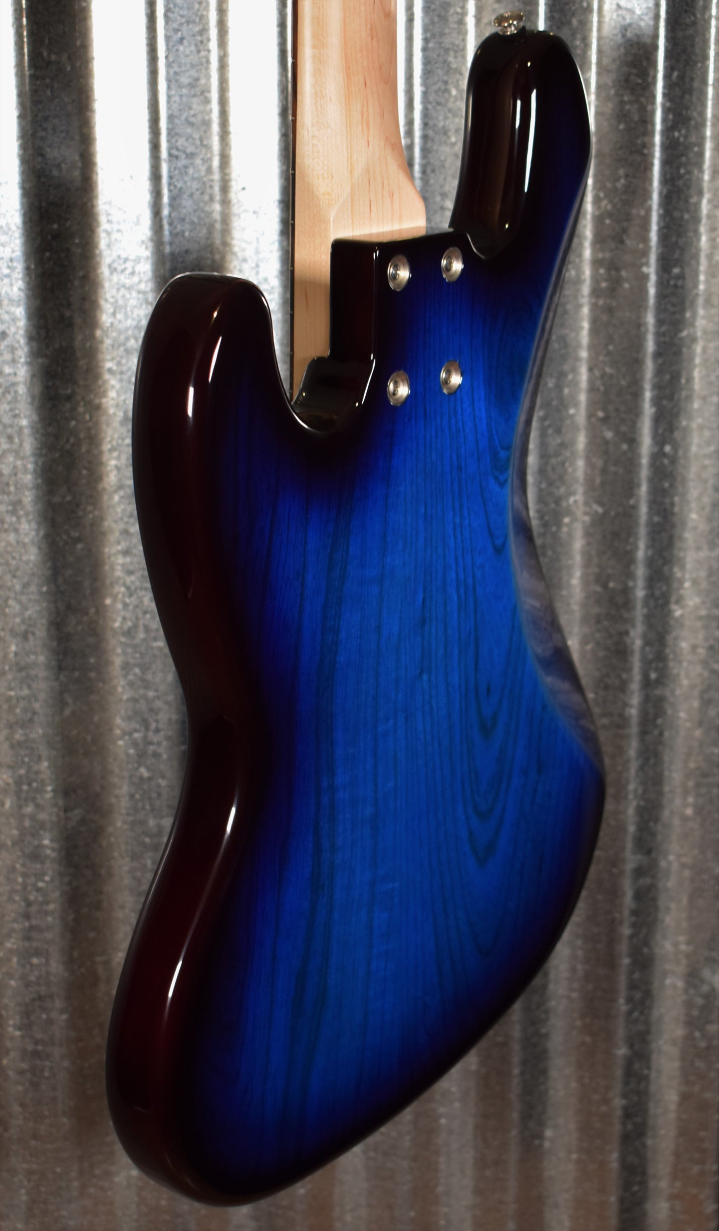 G&L USA JB-5 Blueburst 5 String Jazz Bass Rosewood Satin Neck & Case #6030