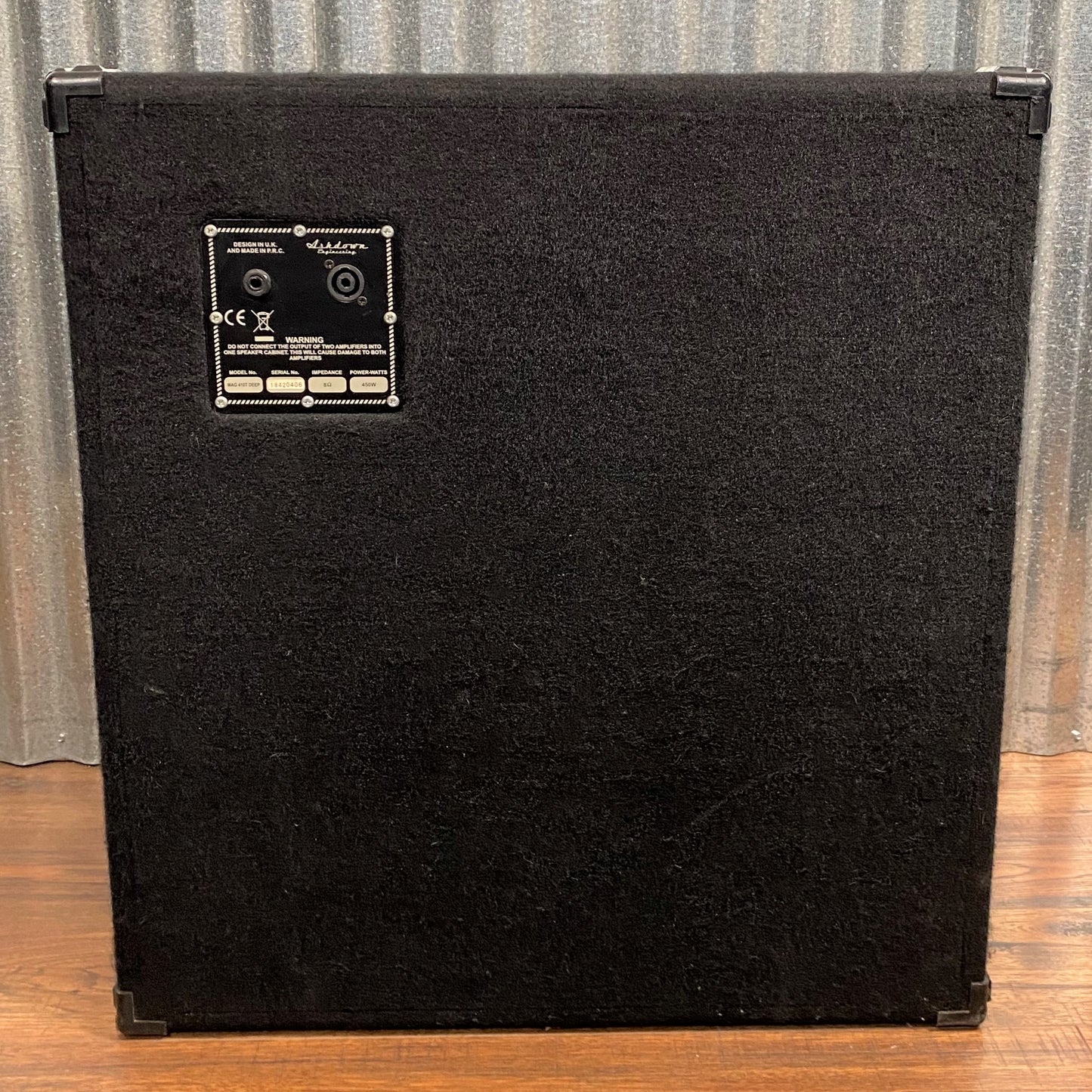 Ashdown MAG 410T Deep 4x10" 450 Watt 8 Ohm Bass Speaker Cabinet Used