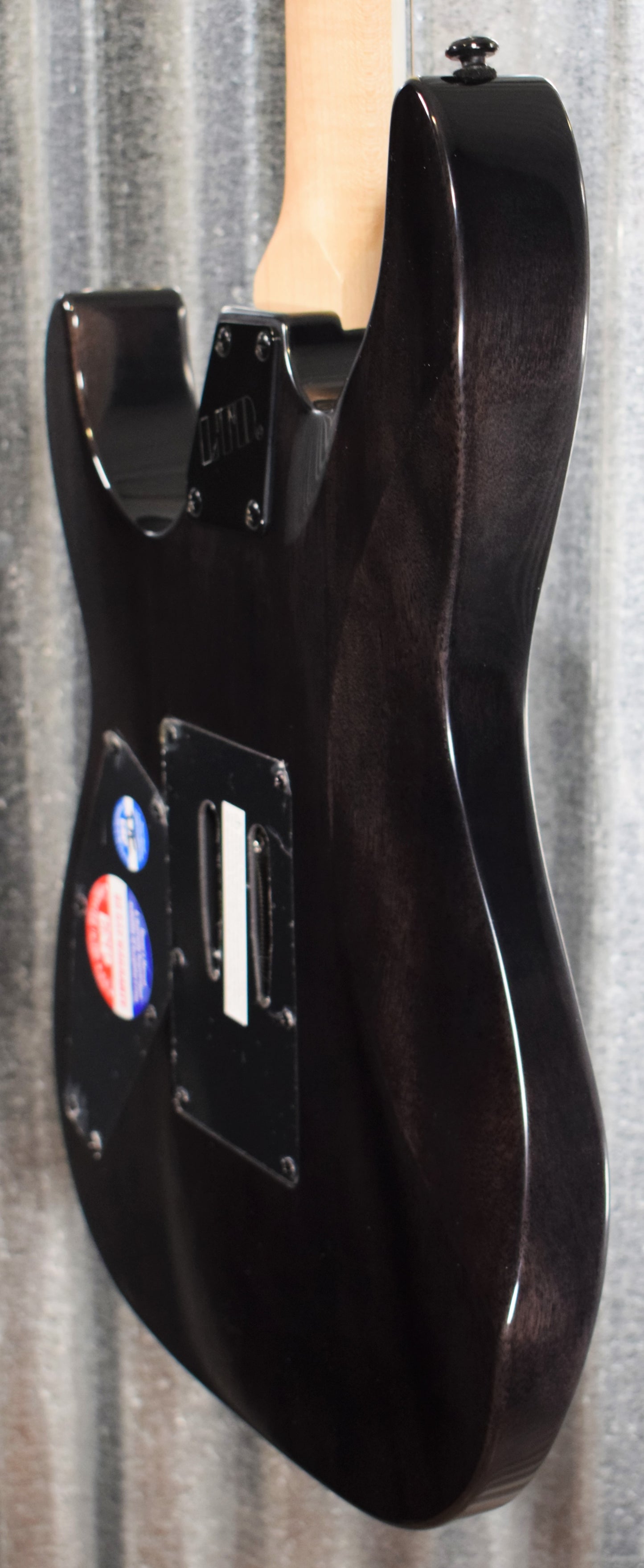 ESP LTD M-200FM See Thru Black Flame Top Guitar LM200FMSTBLK #0336