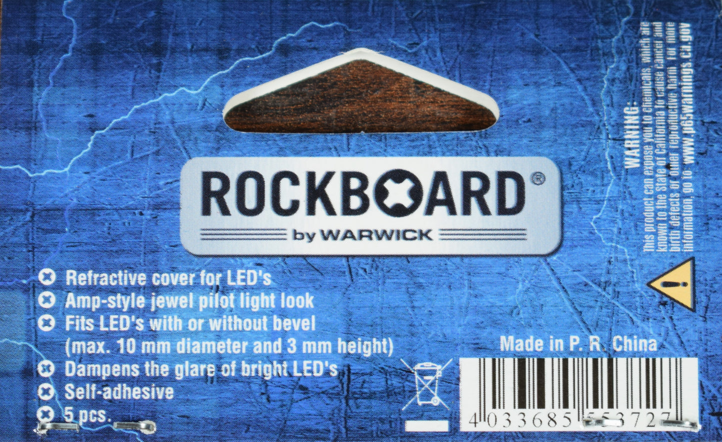 Warwick Rockboard Guitar Effect Pedal LED Damper Jewel Large 10.50mm Set of 10