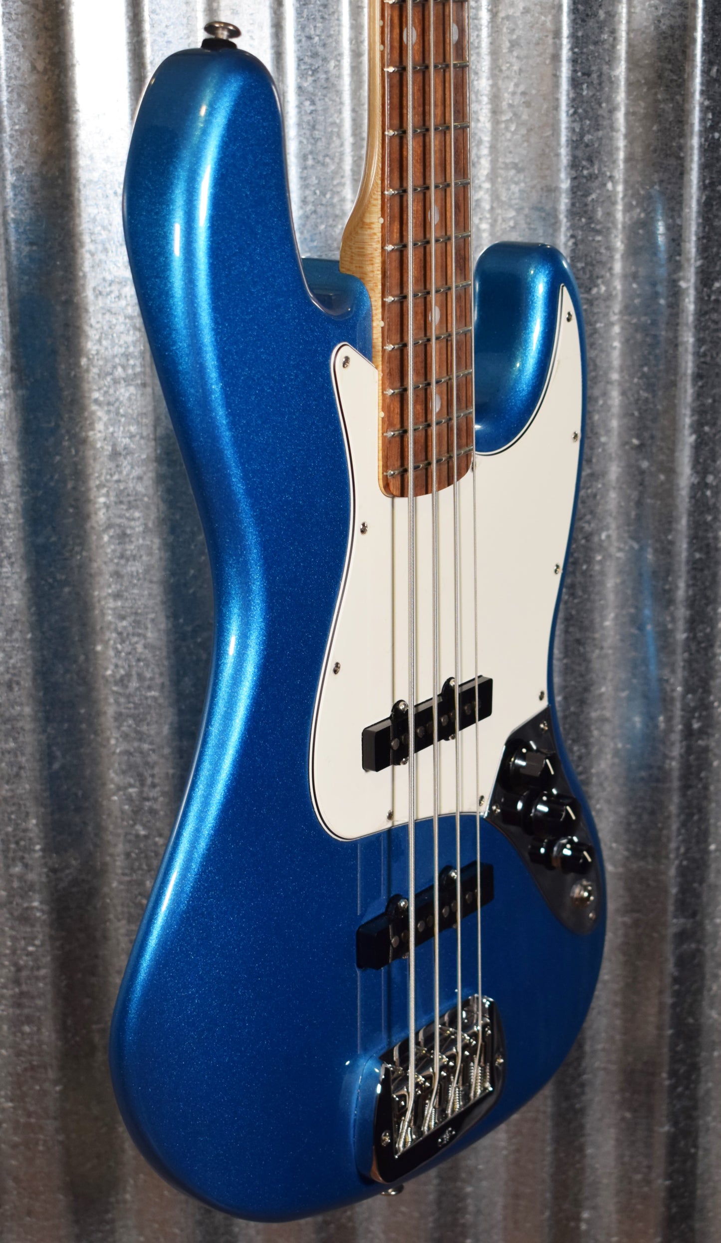 G&L USA Fullerton Deluxe JB 4 String Jazz Bass Lake Placid Blue & Case #7010