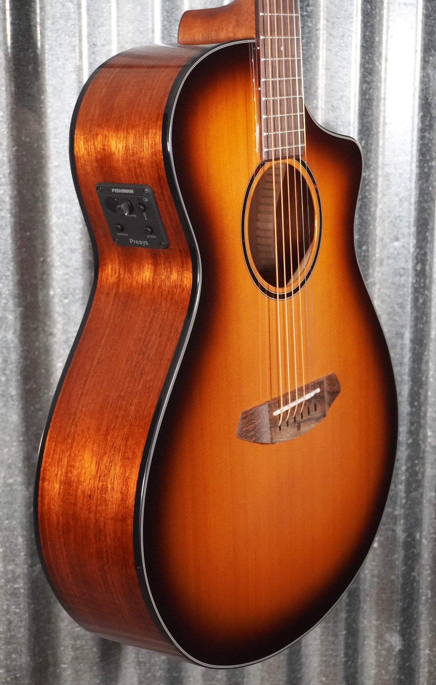 Breedlove Discovery S Concert Edgeburst CE Red Cedar Acoustic Electric Guitar #6081
