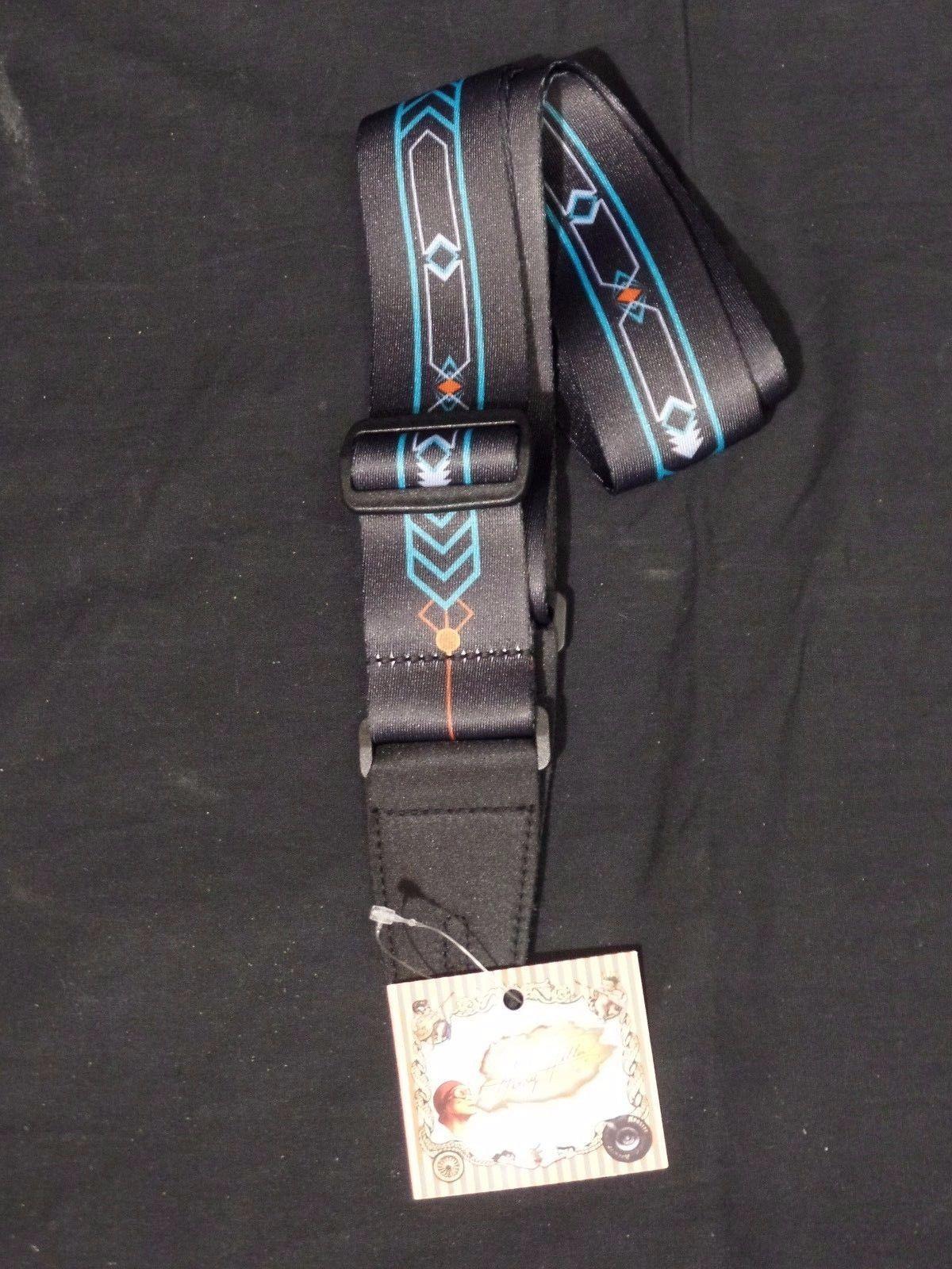 Henry Heller HSUB2-30 Multi Design Guitar Strap in Black