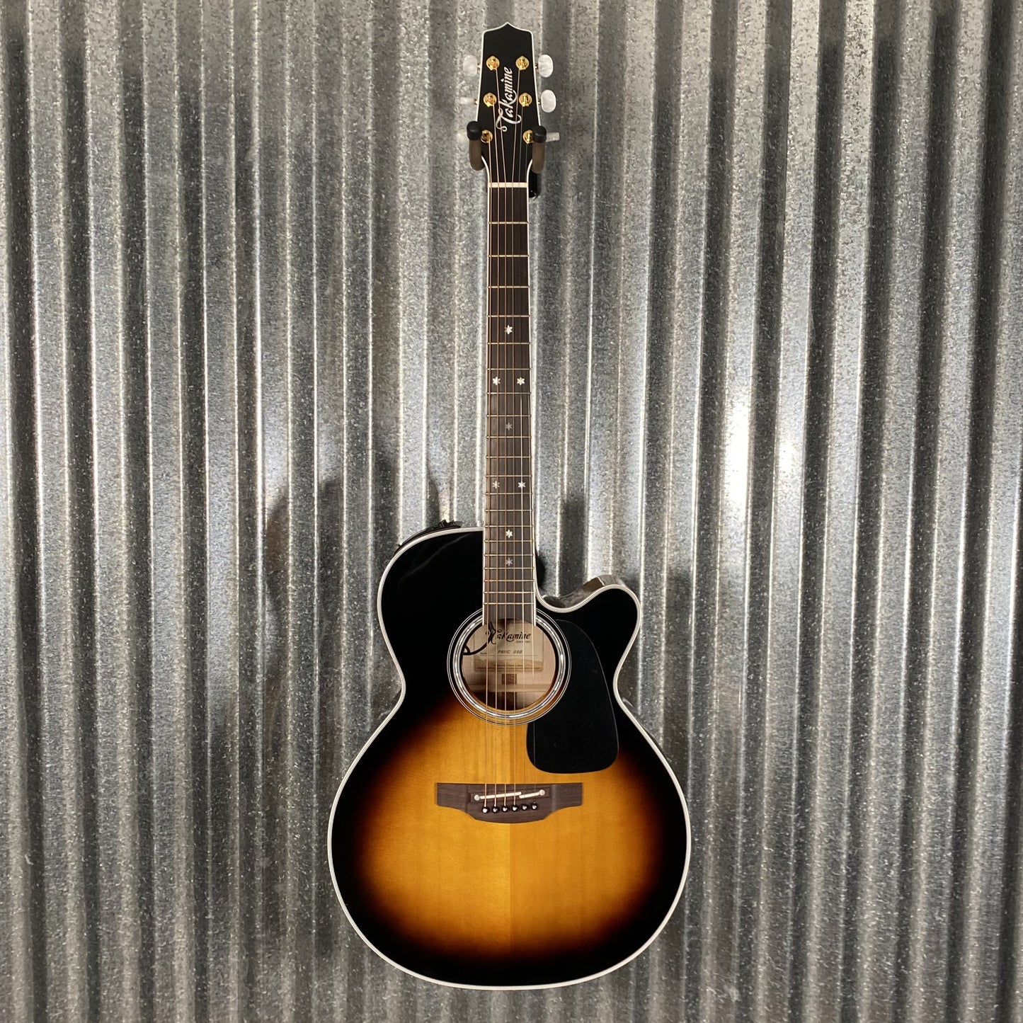 Takamine P6NC NEX Cutaway Acoustic Electric Guitar Brown Sunburst & Case Japan #0816 Used