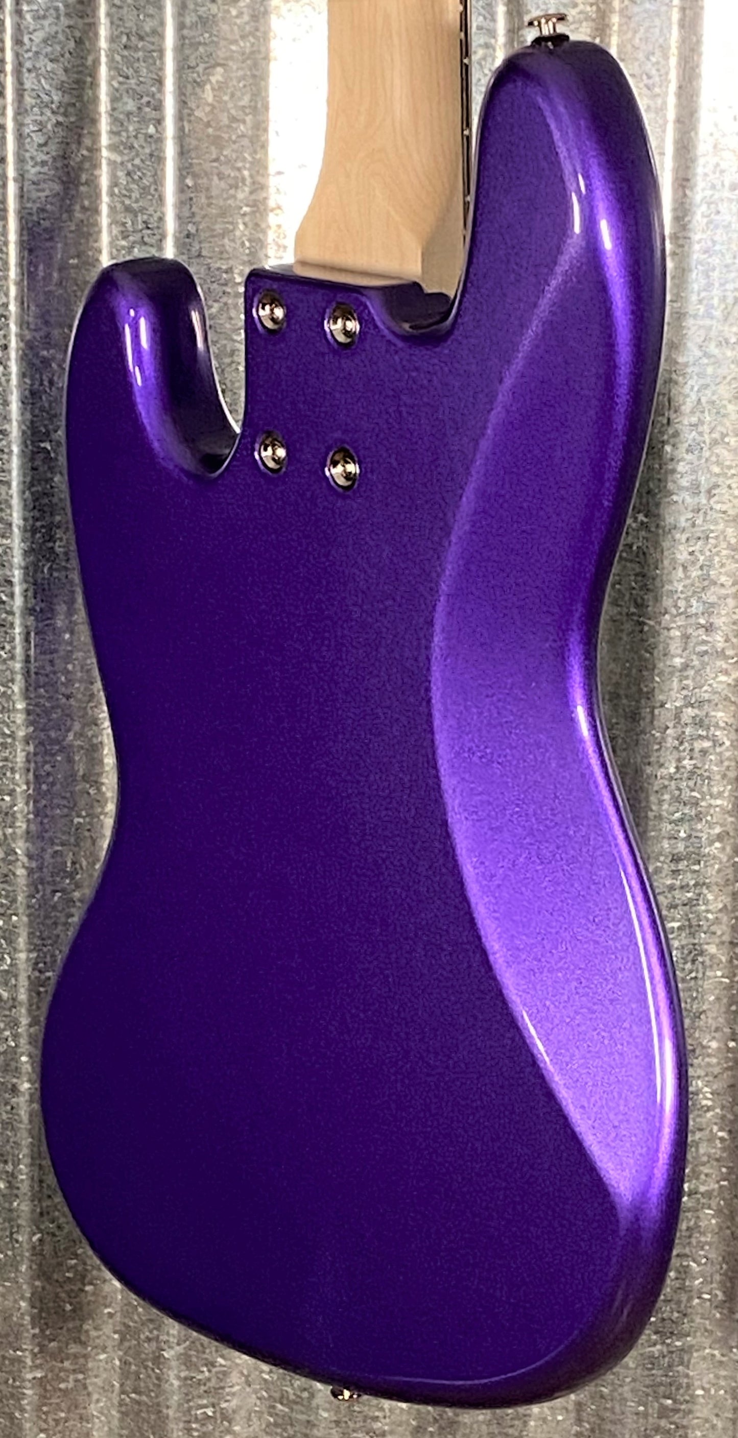 G&L USA JB-5 Plum Crazy 5 String Jazz Bass Rosewood Satin Neck & Case #3082