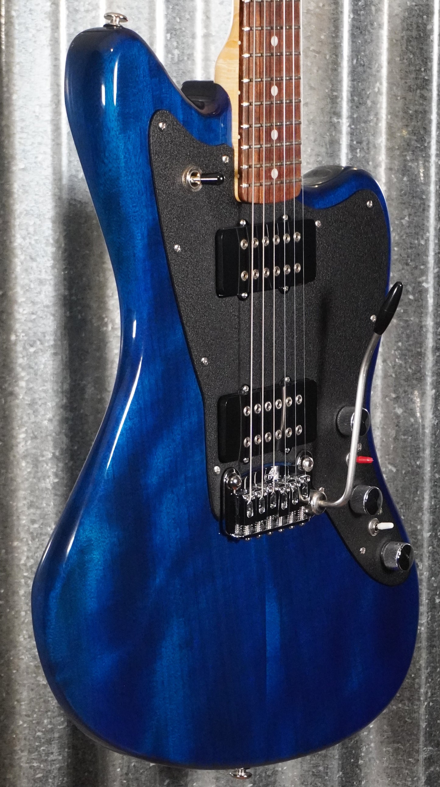 G&L USA CLF Doheny V12 Clear Blue Guitar & Case #6142 Demo