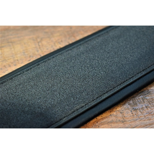 Onori International CL-L9P-BLK Cowless 3.25" Distressed Leather Free Guitar & Bass Strap Black