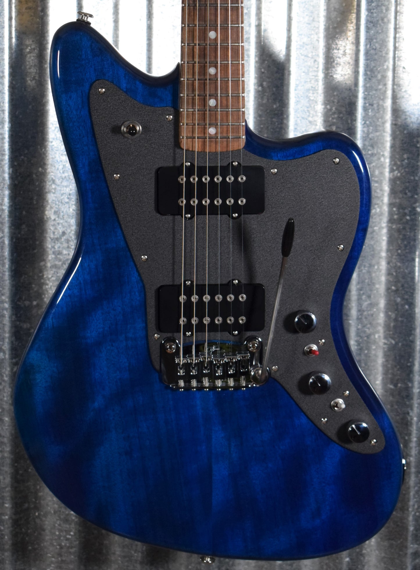 G&L USA CLF Doheny V12 Clear Blue Guitar & Case #6142