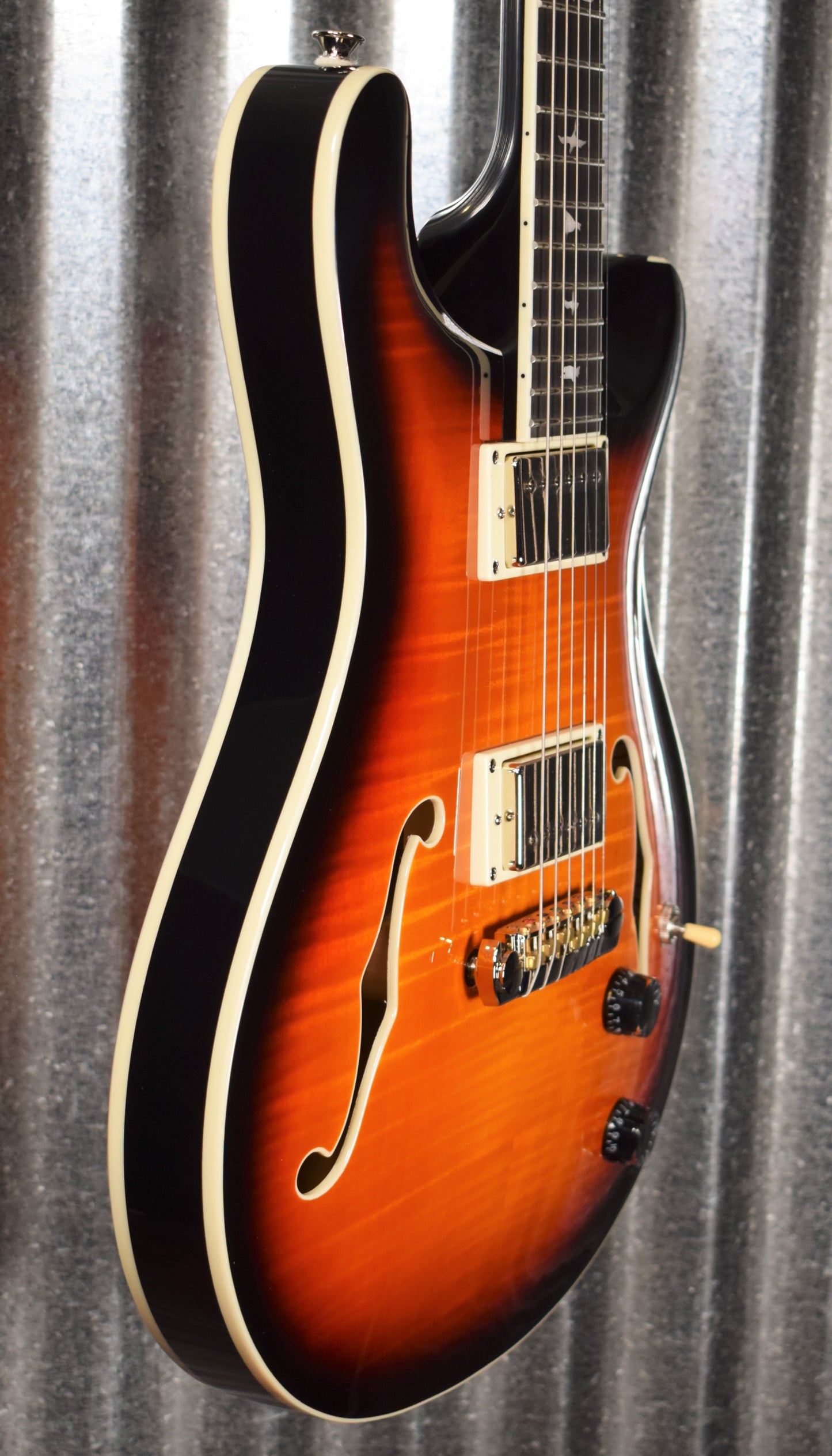 PRS Paul Reed Smith SE Hollowbody II Tricolor Sunburst Guitar & Case #2977