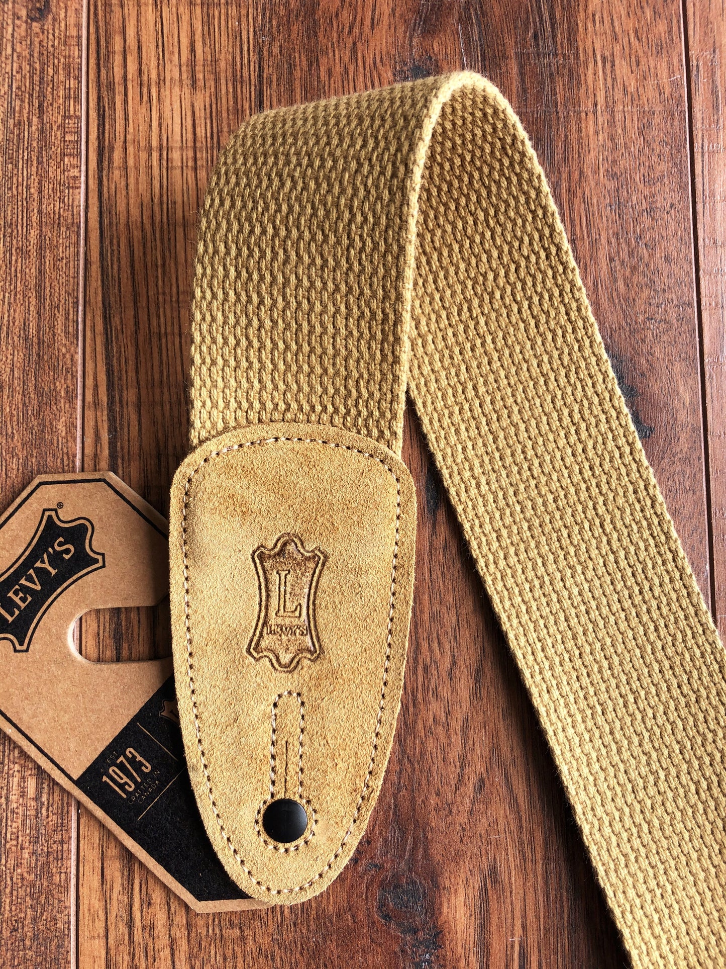Levy's MC8-TAN 2" Adjustable Cotton Guitar & Bass Strap Tan