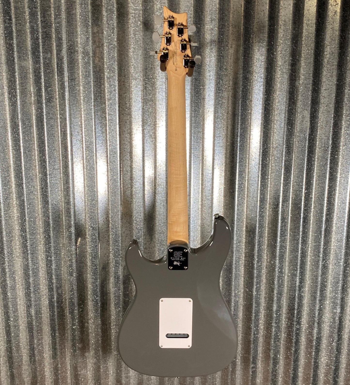 PRS Paul Reed Smith SE Sliver Sky John Mayer Overland Gray Maple Guitar & Bag #0396
