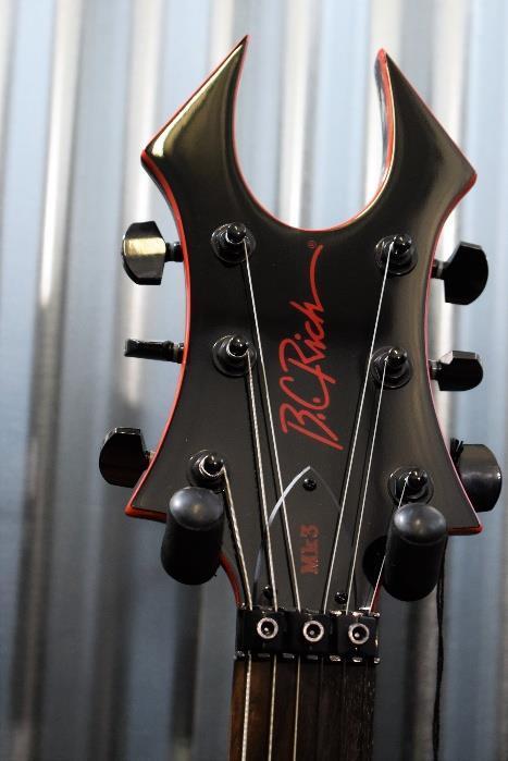 BC Rich MK3 Warbeast Black Devil 6 String Electric Guitar & B.C. Gig Bag #459