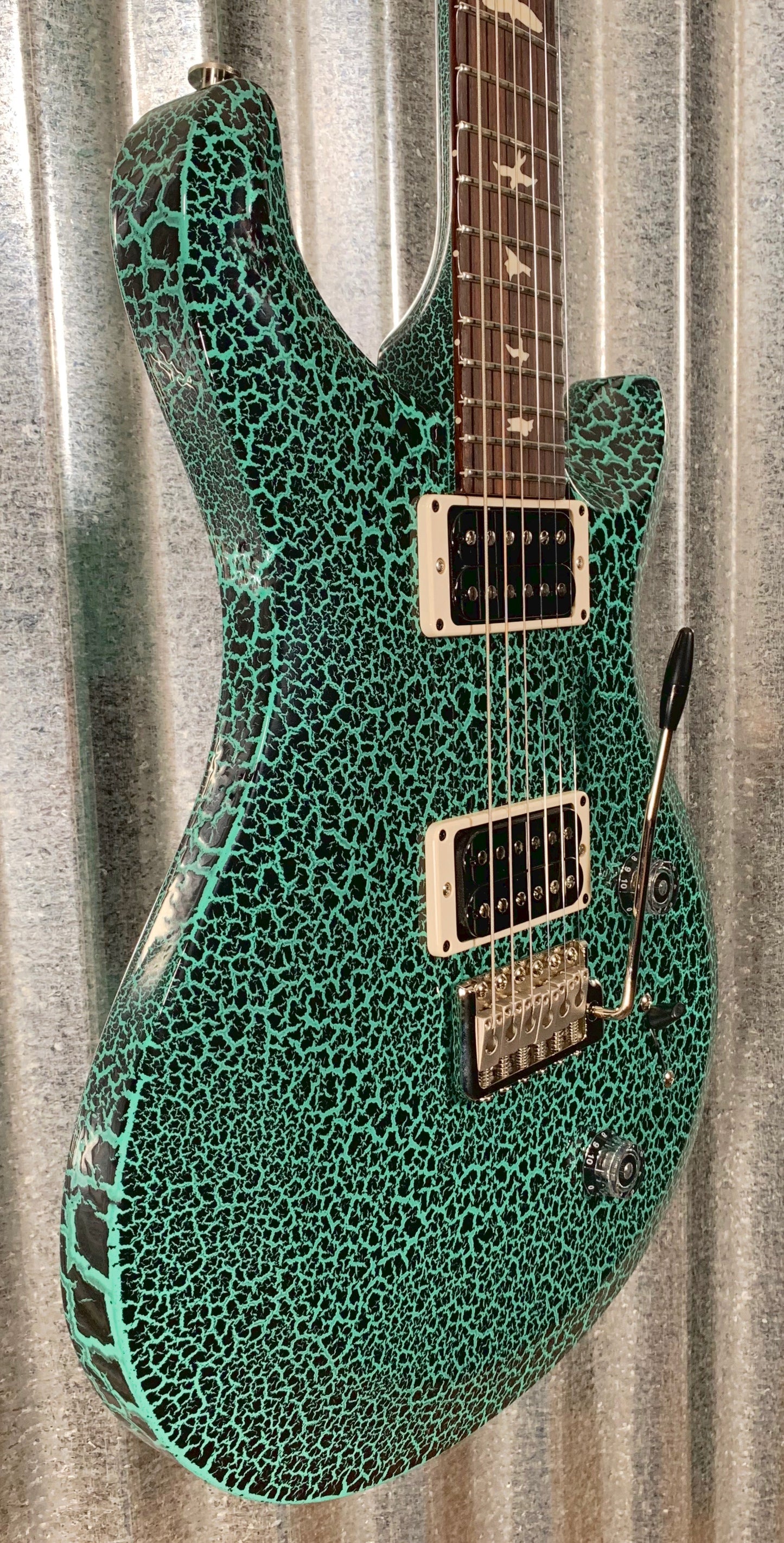 PRS Paul Reed Smith USA S2 Custom 22 Aqua Blue Crackle Guitar & Bag 2019 #8078