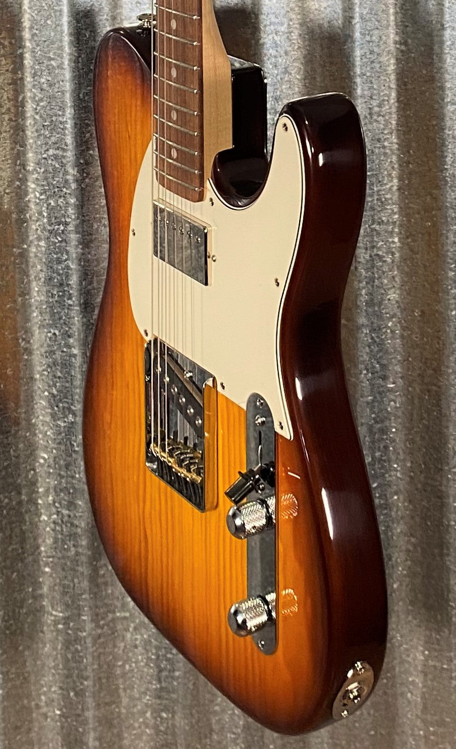 G&L USA Fullerton Deluxe ASAT Classic Bluesboy Old School Tobacco Sunburst Guitar & Bag Blem #9094