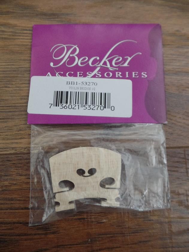 Becker BB1-53270 Violin Bridge for 1/2 Size Violin *