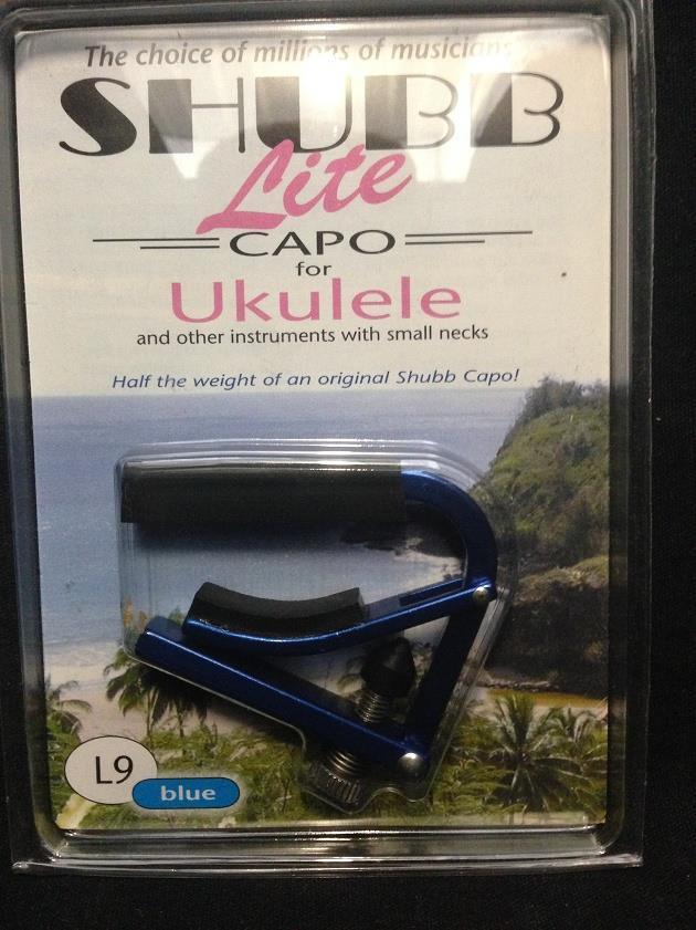 Shubb Lite L9 Blue Ukulele Capo L9BL *