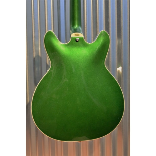 Hagstrom Viking Deluxe Custom VIKDLXCUS Emerald Green Semi Hollow Guitar & Gig Bag
