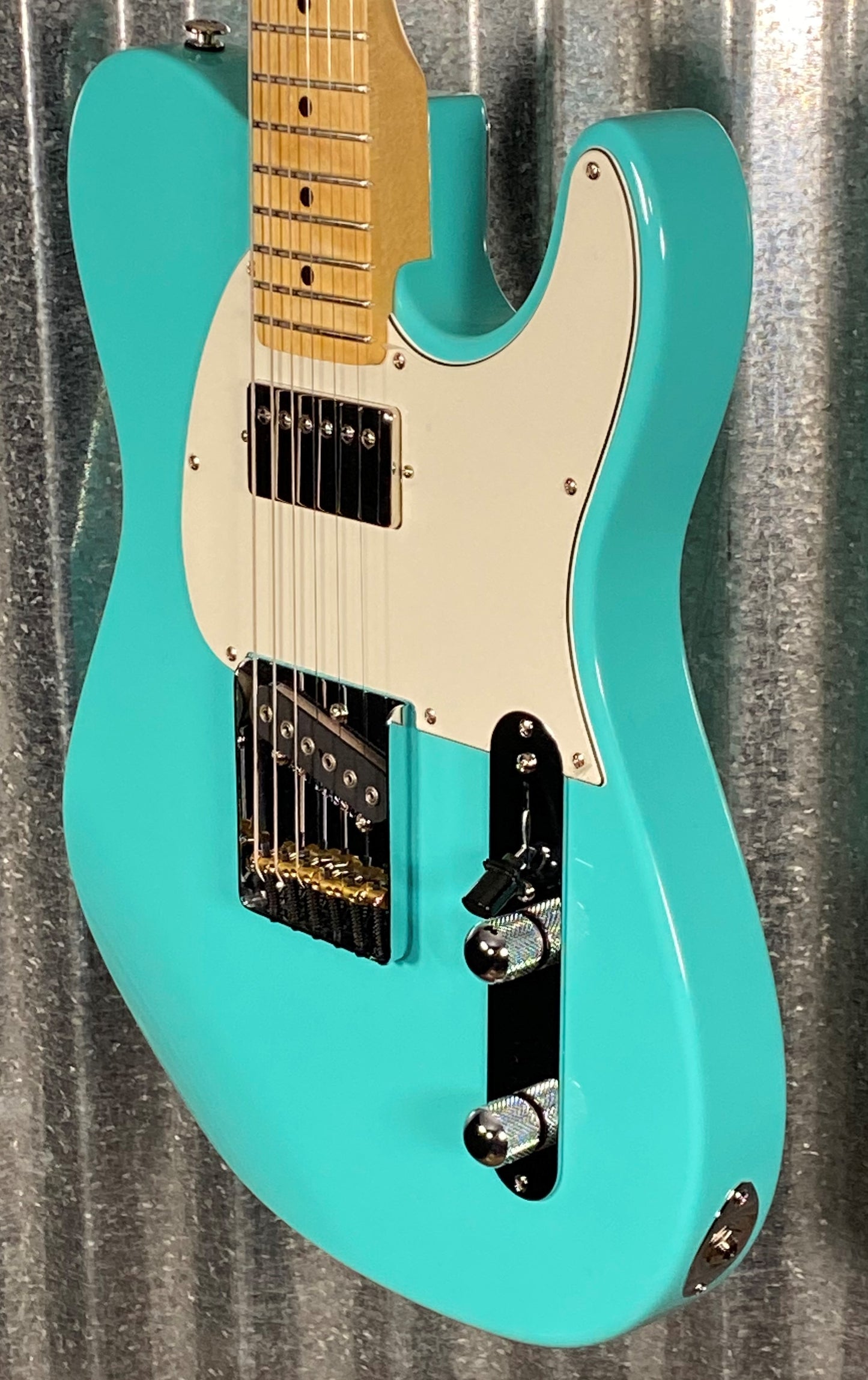 G&L USA ASAT Classic Bluesboy Turquoise Maple Satin Neck Guitar & Case #2083