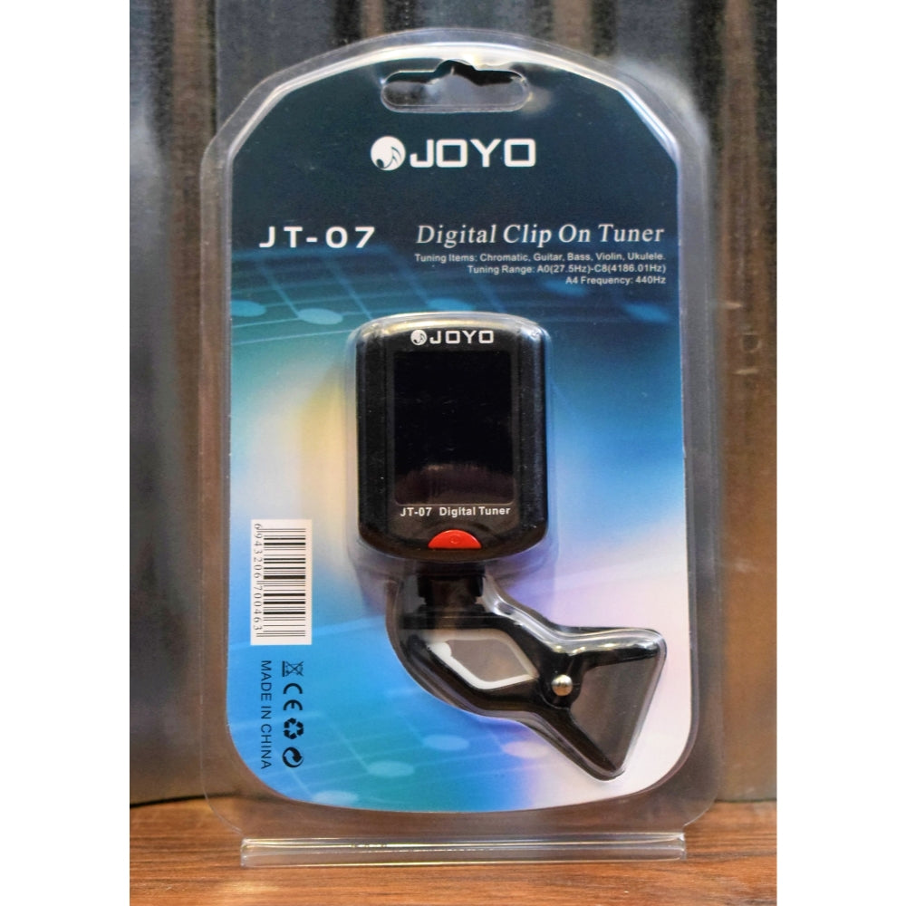JOYO JT-07 Mini Clip On Backlit Guitar Bass Violin Ukulele Chromatic Tuner