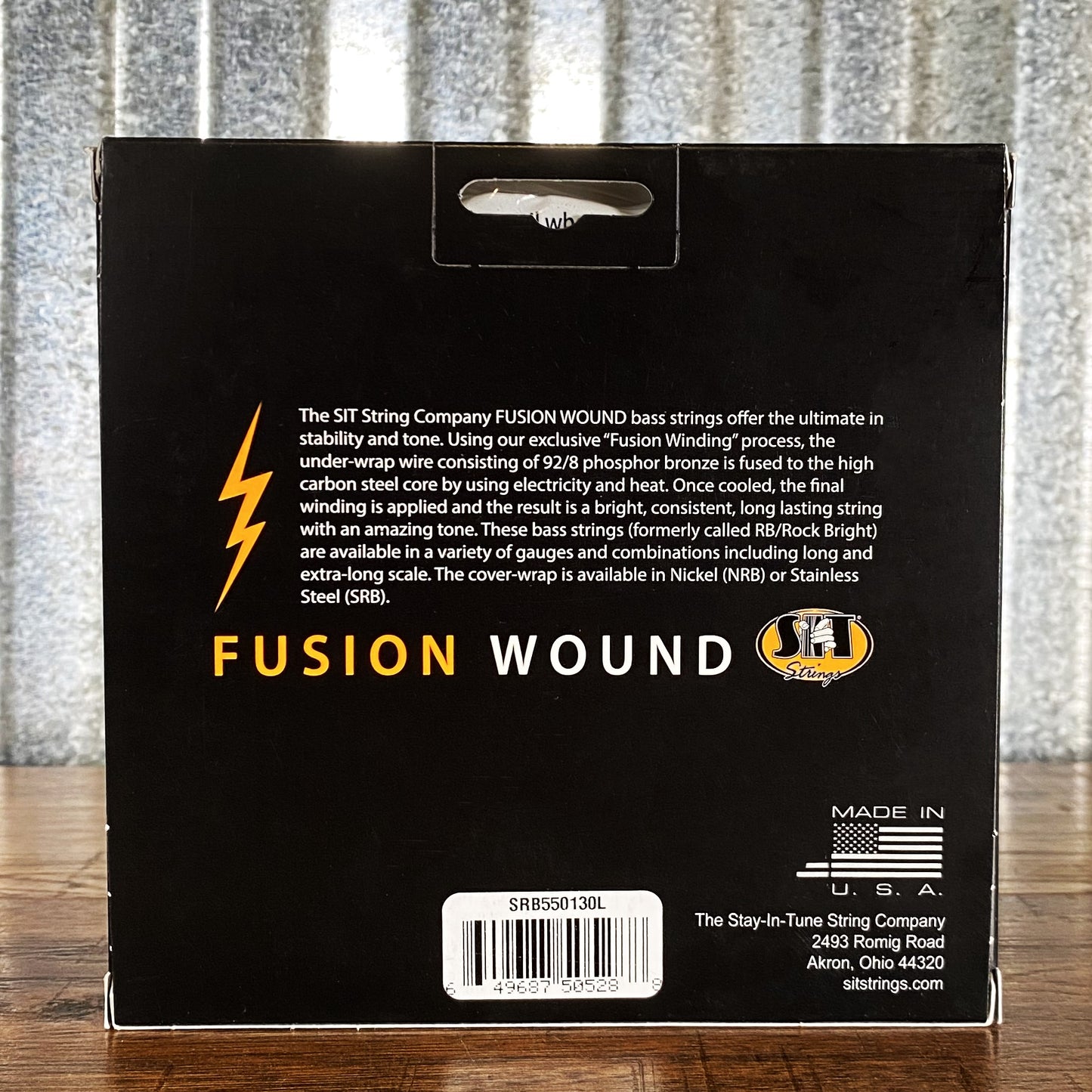 SIT Strings SRB550130L Fusion Wound 5 String Bass Steel Medium 50-130 Set