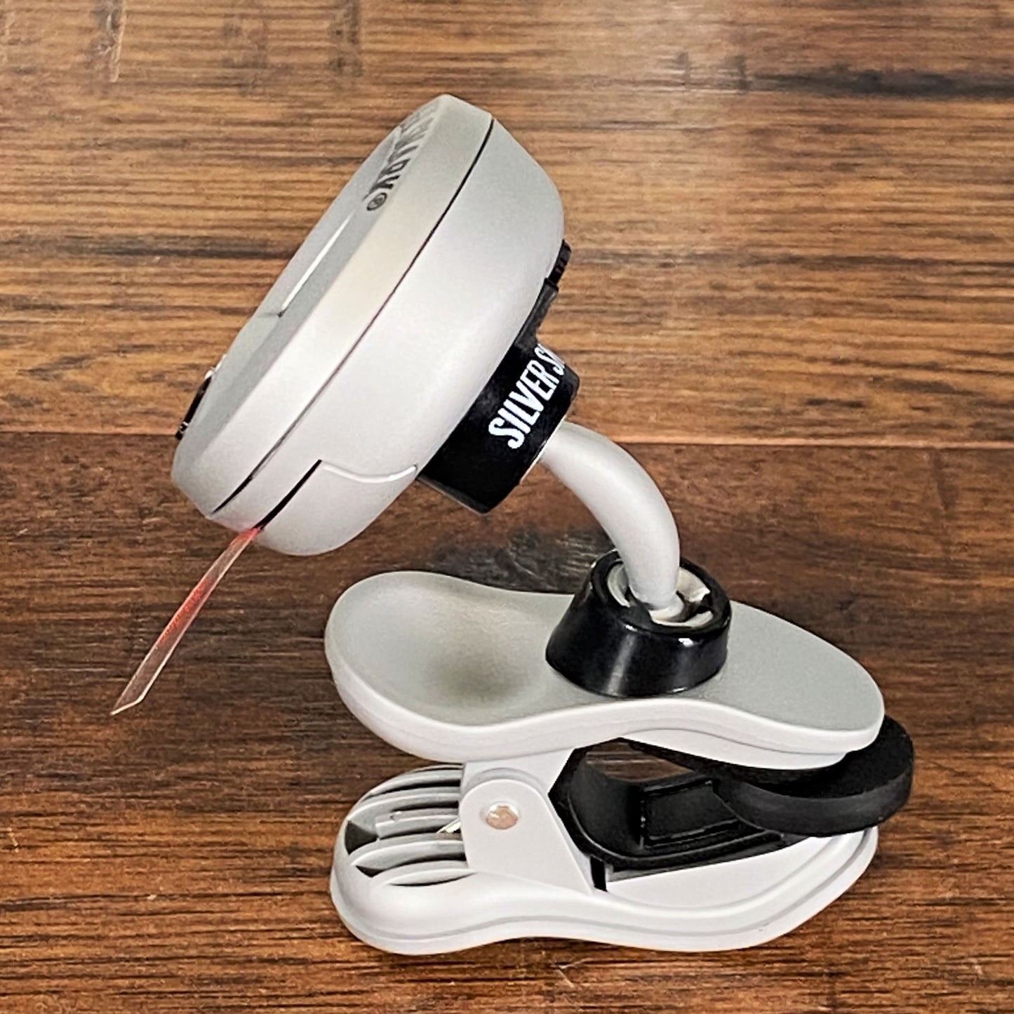 Snark SIL-1 Silver Snark Clip On Chromatic Guitar Bass Tuner Silver