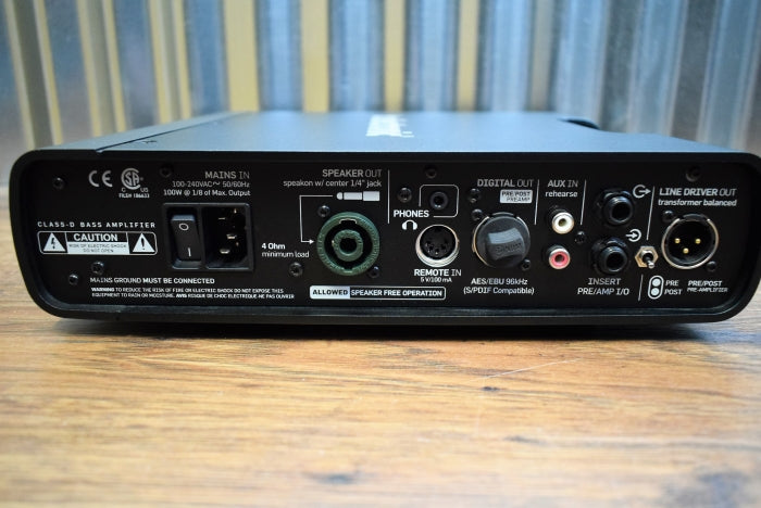 TC Electronic RH750 750 Watt Bass Amplifier Head Compressor EQ Tuner Used