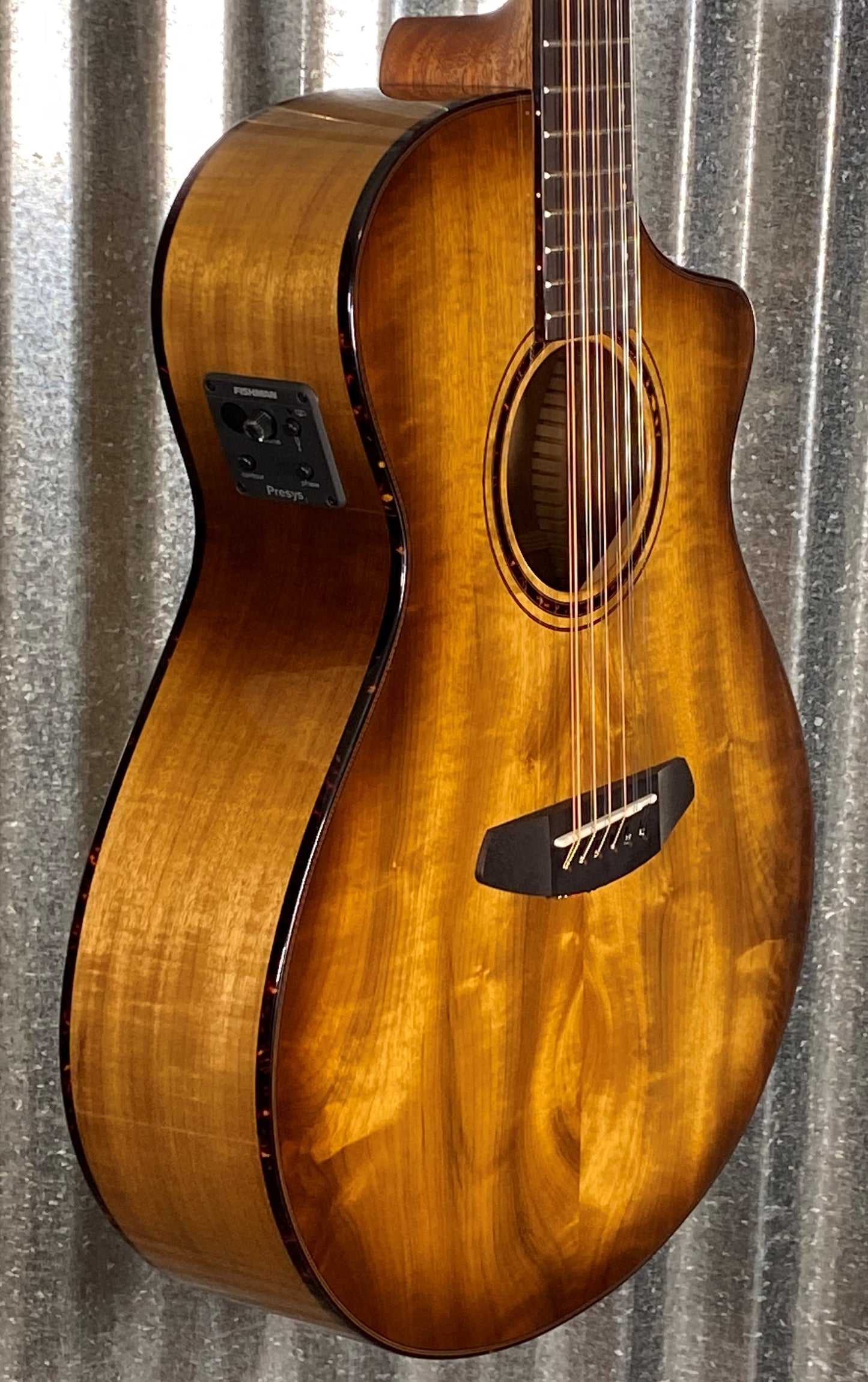 Breedlove Pursuit Exotic S Concert Amber 12 String CE Myrtlewood Acoustic Electric Guitar PSCN49XCEMYMY #9269