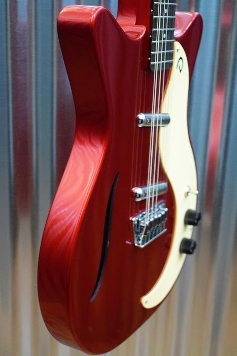 Danelectro '59 Vintage 12 String Red Metallic Semi Hollow Electric Guitar #7492