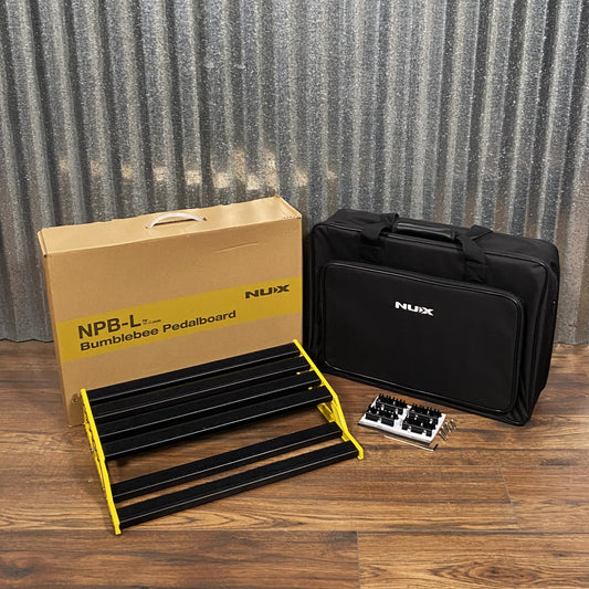 NUX NPB-L Bumblebee L 17.5 x 12.6 x 3.54" Guitar Effect Pedalboard & Bag Demo