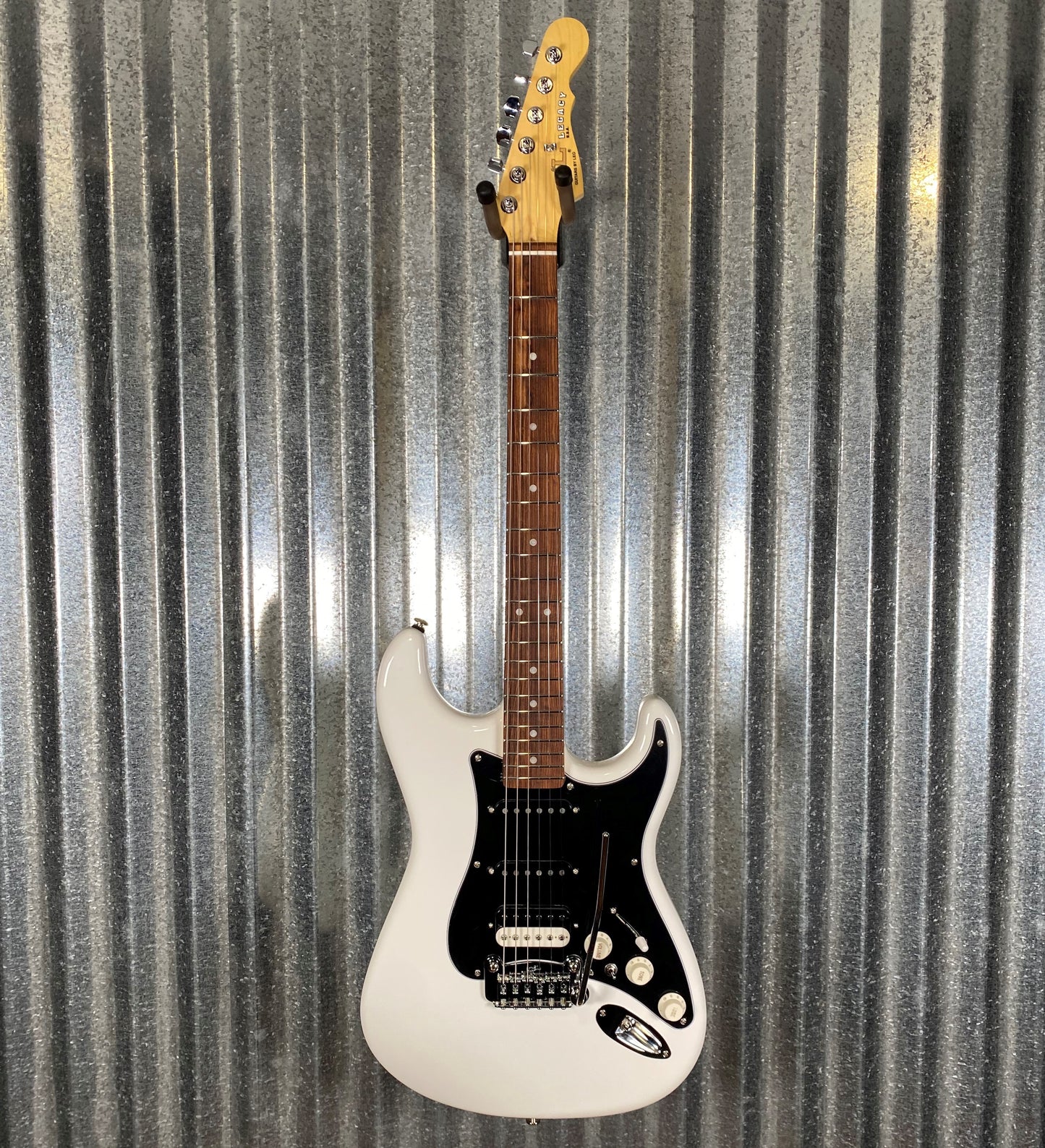 G&L USA 2023 Custom Legacy HSS Alpine White Guitar & Bag #2032 Used