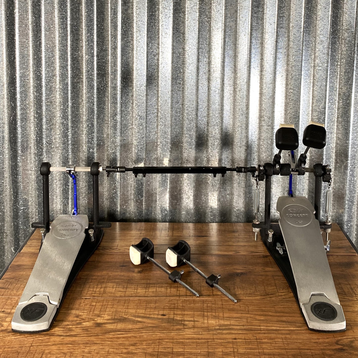 Pacific Drums Concept Series By DW Direct Drive Double Bass Drum Pedal & Extended Footboard Used