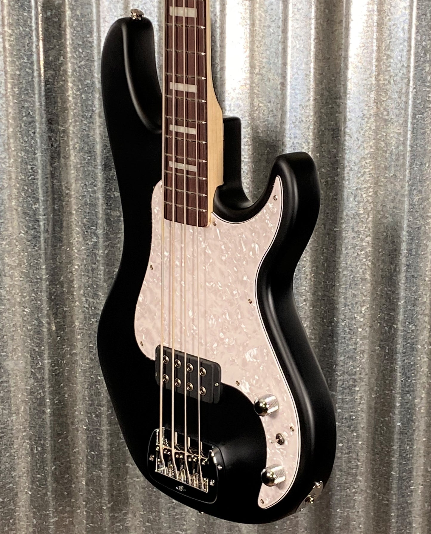 G&L USA Kiloton Jet Black Frost 4 String Bass & Bag #5180 Used