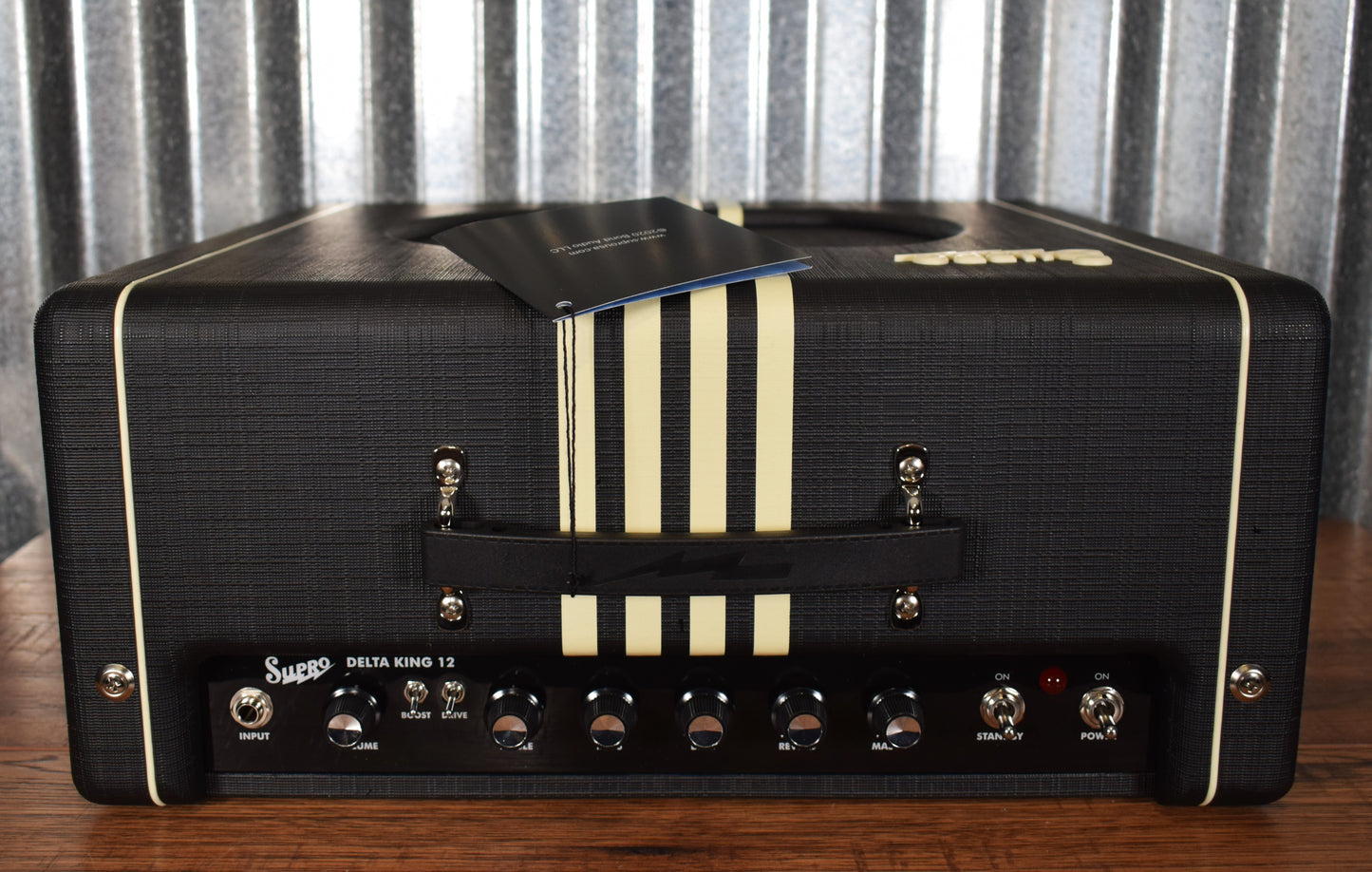 Supro Delta King 12 All Tube 15 Watt 12" Guitar Combo Amplifier Black Cream 1822RBC