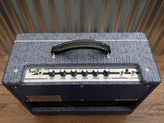 Supro USA 1622RT Tremo-Verb All Tube 25 Watt 1x10 Combo Amplifier #0776