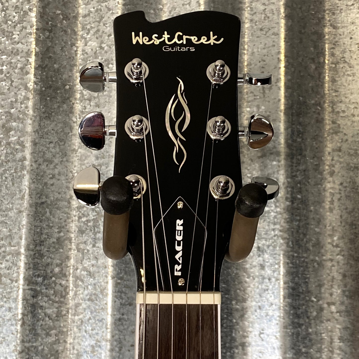 Westcreek Racer Offset SG Black Solid Body Guitar #0124 Used